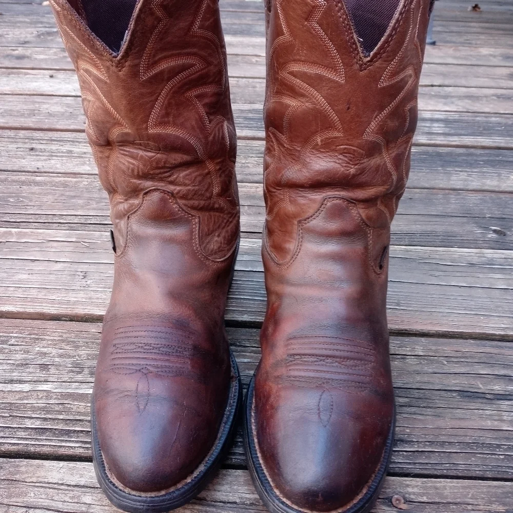 Ariat Ironside Waterproof Work Boot Men's 11.5D Brown Leather Pull On 10006299.
